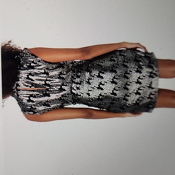 JOIE WOMENS NORI DRESS IN CAVIAR MULTI SIZE 10 - Picture 2 of 5